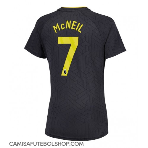 Camisa de time de futebol Everton Dwight McNeil #7 Replicas 2º Equipamento Feminina 2024-25 Manga Curta